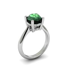 Emerald 2.50ctw Ring 14kt White Gold