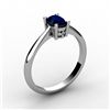Sapphire 0.60 ctw Ring 14kt White Gold