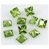 Image 2 : Peridot 10.31 ctw Loose Gemstone 6x6mm Princess Cut