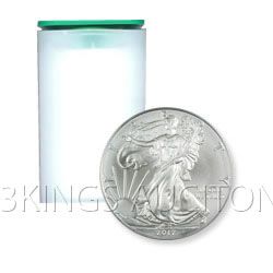 Uncirculated Silver American Eagle Roll (20 Coins) 2012