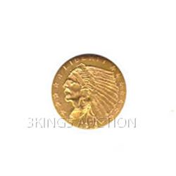 $2.5 Indian Extra Fine Early Gold Bullion