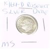 Image 1 : 1964-D ROOSEVELT SILVER DIME *RARE MS HIGH GRADE*!!
