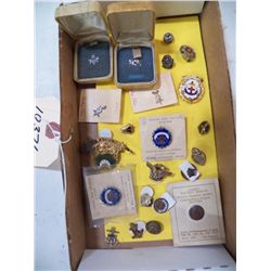 Masonic Pins, Buttons, Methodist, Ect