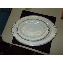 Noritake China #5507 Petite Pattern pair platters