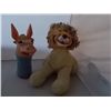 Image 3 : 2 Vintage Toys  One Donkey Hand Puppet and one stuffed Lion