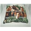 Image 2 : Pillow - 14” x 14” Western design 5 horse heads