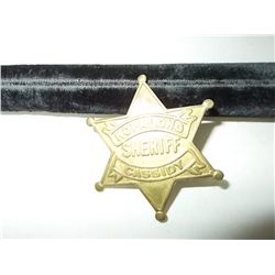 Hopalong Cassidy 2 1/4” 6 point  metal Sheriff’s