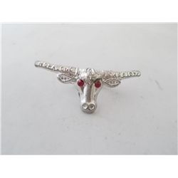 Hopalong Cassidy ‘silver’ (plastic) scarf slide