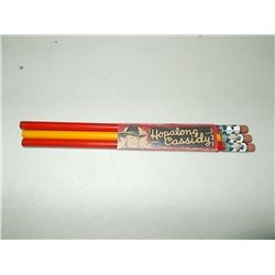 Hopalong Cassidy pencils with sleeve