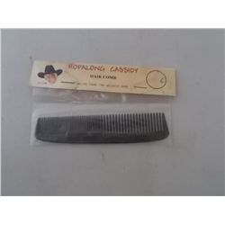 Hopalong Cassidy hair comb, 4 ¾” long and mint