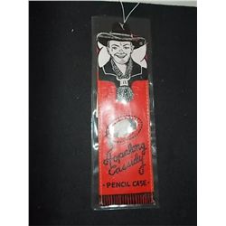 Hopalong Cassidy pencil case. 9 ¾” x 3 ¾”.