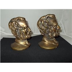 Lincoln Book Ends very good pair of vintage