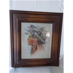 Beautiful 10” x 12” (Framed 17” x 18 1/2”)