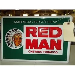 Red Man Chewing Tobacco  approx. 11” x 15 ½”