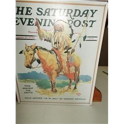 Saturday Evening Post Magazine Cover Metal