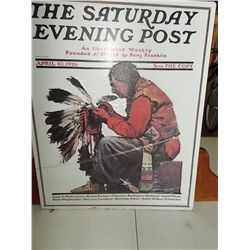 Saturday Evening Post Magazine Cover metal