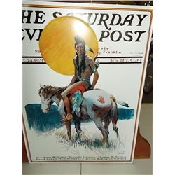 Saturday Evening Post Magazine Cover metal