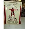 Image 1 : Archer Motor Oil approx. 10 ¼” x 14 ¼” metal