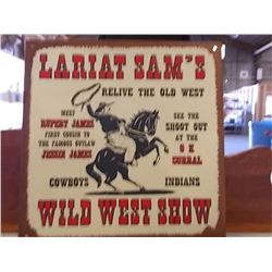 Lariat Sam’s Wild West Show apporx. 9 ¾” x 9 ¾”