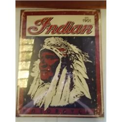 Indian Monocycles Est. 1901 approx. 12 ½” x 16”