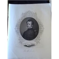 Steel Engraving of Joseph Hooker from the N. Y. State