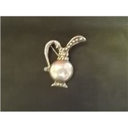 2 ½” x 1 ¾” Marked Sterling Mexico Flume Pin