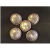 Image 1 : Five 1 1/8” Matching Sterling Conchos