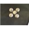 Image 2 : Five 1 1/8” Matching Sterling Conchos