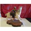 Image 3 : c1972 Hand Carved Wood Rodeo Cowboy Statue