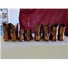 Image 4 : Four pair of Bronzed Children’S Cowboy Boots c1930