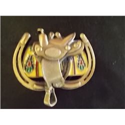 Brass Cowboy Belt Buckle