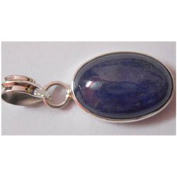 Natural 23.00 ctw Tanzanite Oval Pendnat 925 Sterling