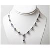 Image 1 : Natural 20.11g Tanzanite Necklace .925 Sterling Silver