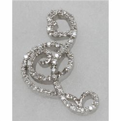 Natural 5.19g CZ Pendant .925 Sterling Silver