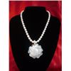 Image 1 : NATURAL 300 CTW WHITE PEARL CAPIZ FLOWER PENDANT
