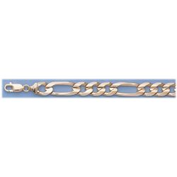 GENUINE 16" 14K ITALIAN GOLD FIGARO CHAIN