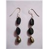 Image 1 : NATURAL 26.60 CTW BLACKONEX, SEMIPRECIOUS EARRING .925