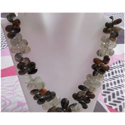 Natural 472.50ct Semi Precious Necklace .925 Sterling