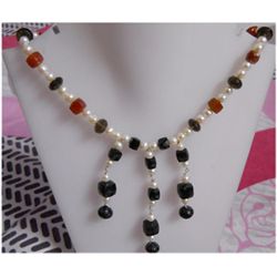 Natural 214.65ct Sapphire/Pearl/Semi Precious Necklace