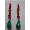 Image 1 : Natural 38.10ct Emerald,Semi Precious Earring .925 Ster
