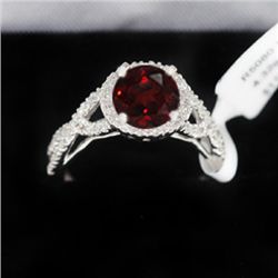 4.32g 14k White Gold Diamond Ring