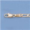 Image 1 : Genuine 16" 14k  Gold-Yellow 3.1mm Figaro Chain 7g