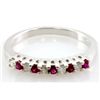 Image 1 : Genuine 0.36 ctw Ruby Diamond Ring 14k W/Y Gold