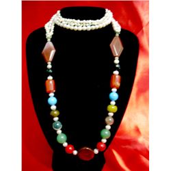 NATURAL 875CTW FRESHWATER PEARL WITH STONE COMBINATION