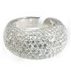 Image 1 : Genuine 3.95 ctw Anniversary Tappered Diamond Ring 18kt
