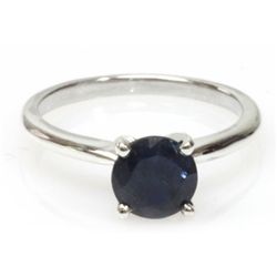 Natural 1.25ctw Sapphire .925 Sterling Silver Ring