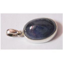 NATURAL 31.55 CTW TANZANITE OVAL PENDANT .925 STERLING