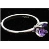 Image 1 : Natural 1.25ctw Amethtyst .925 Sterling Silver Ring