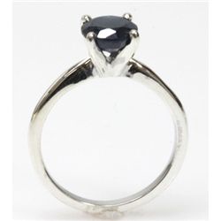 Natural 1.75ctw Sapphire .925 Sterling Silver Ring