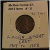 Image 1 : 15. 1909 P Lincoln Cent. VF 20. Some lacquer on the reverse.